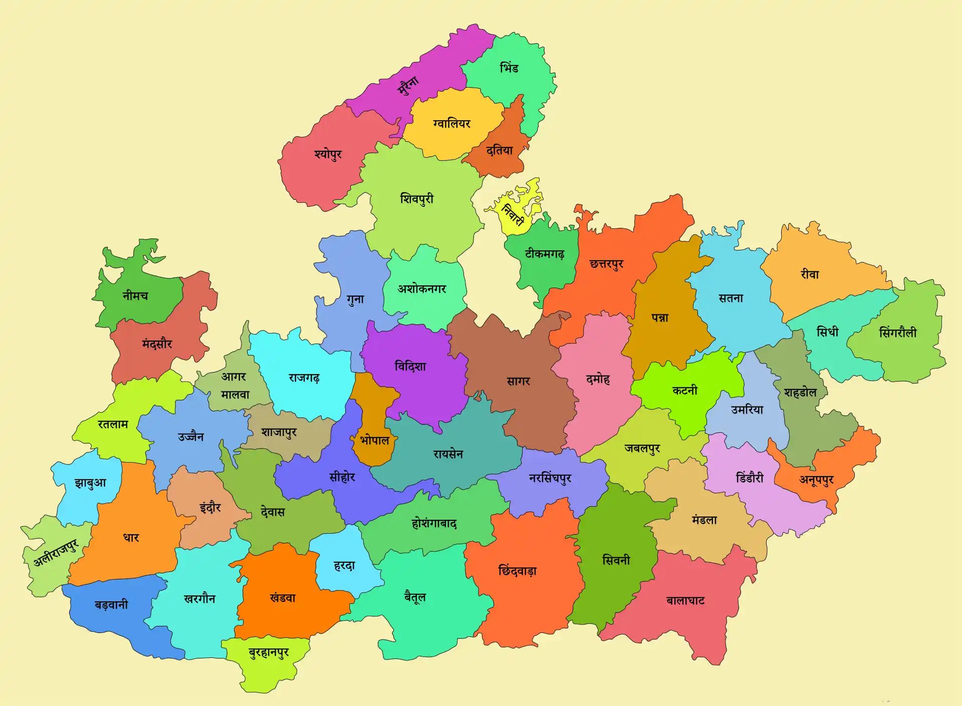 Madhya Pradesh Map